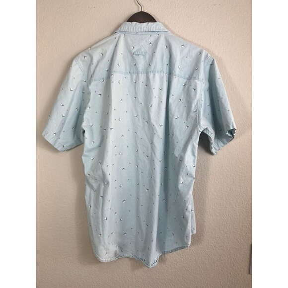 VINTAGE Permit shirt geometric 80s 90s surf skate made in Taiwan ROC size L - Picture 5 of 6